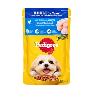 Thức Ăn Cho Chó Vị Gà Nấu Sốt, Dog Food, Chicken Flavor in Gravy (130g) - PEDIGREE